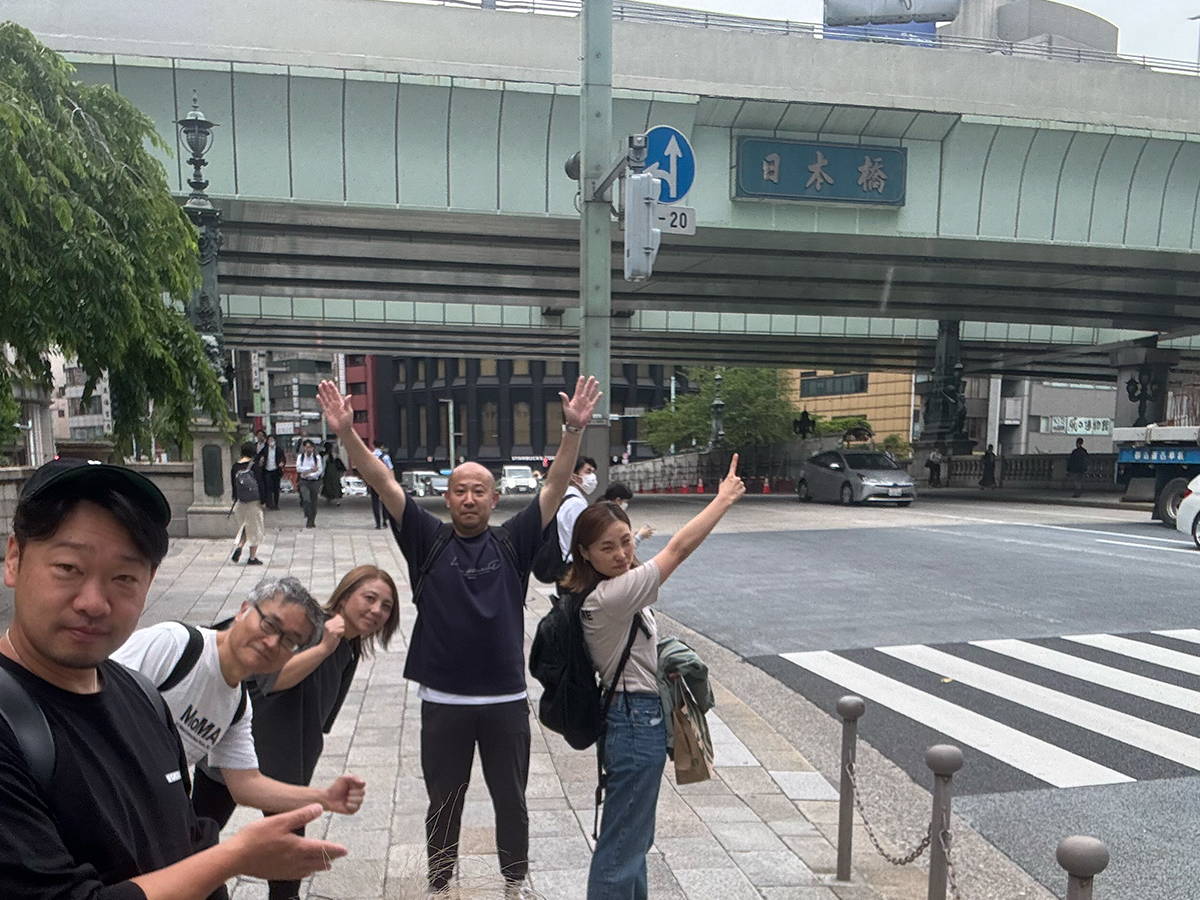 日本橋に到着！オフィスまではあと少し歩きますが、いったんゴールです！