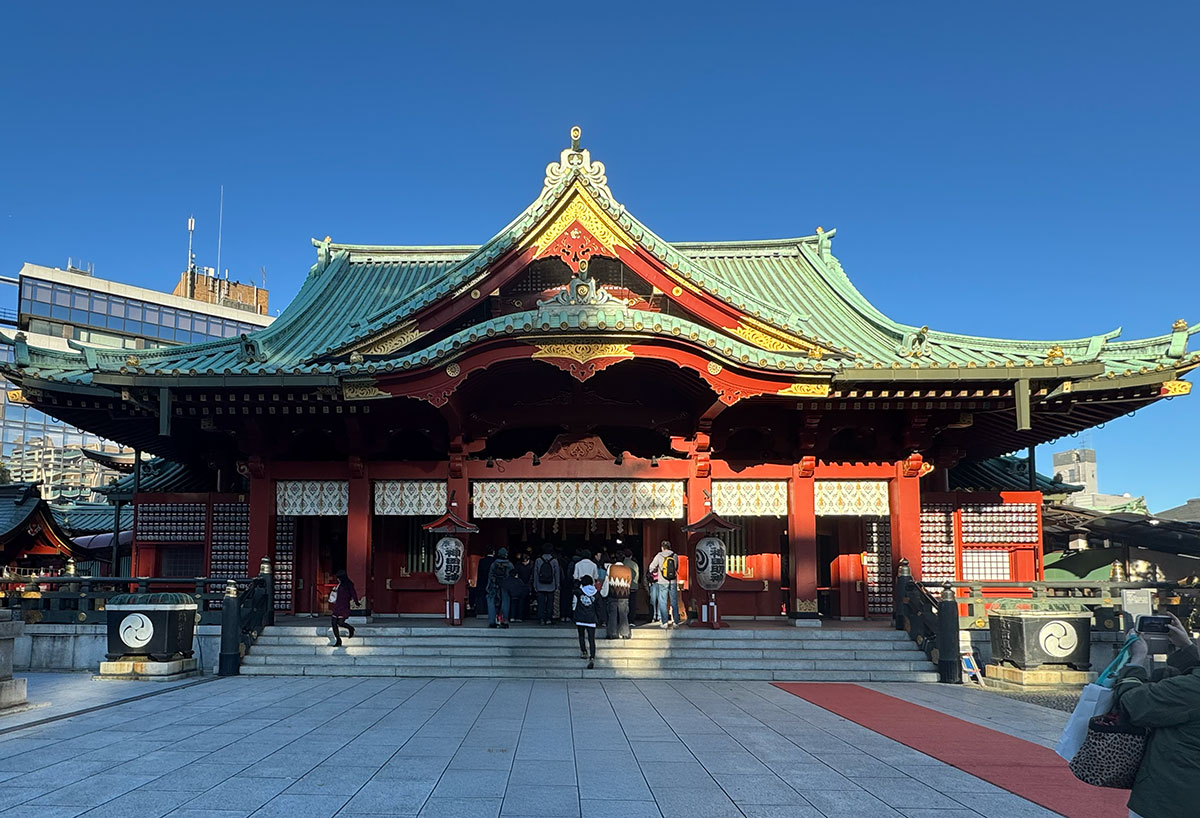 神田神社。海外の参拝者の方が多かった気がします。海外でも人気なのですね！