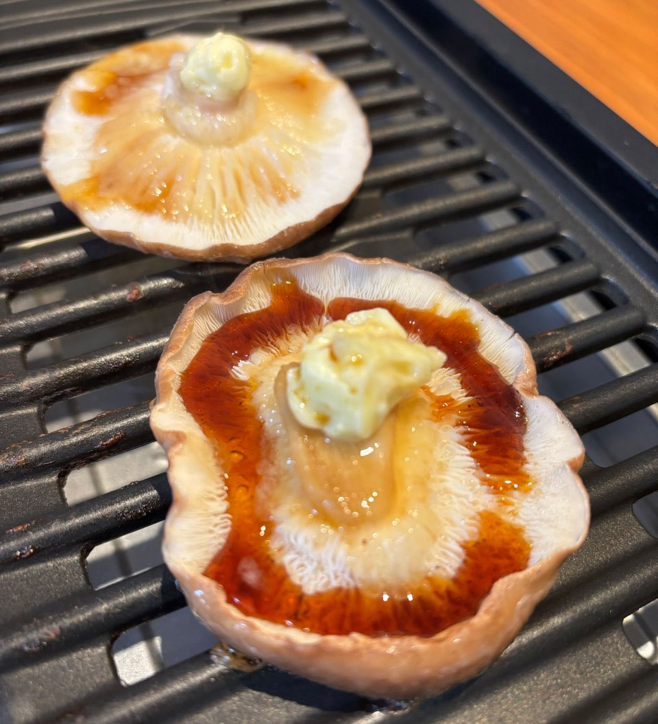 待望の椎茸のバター醤油焼き