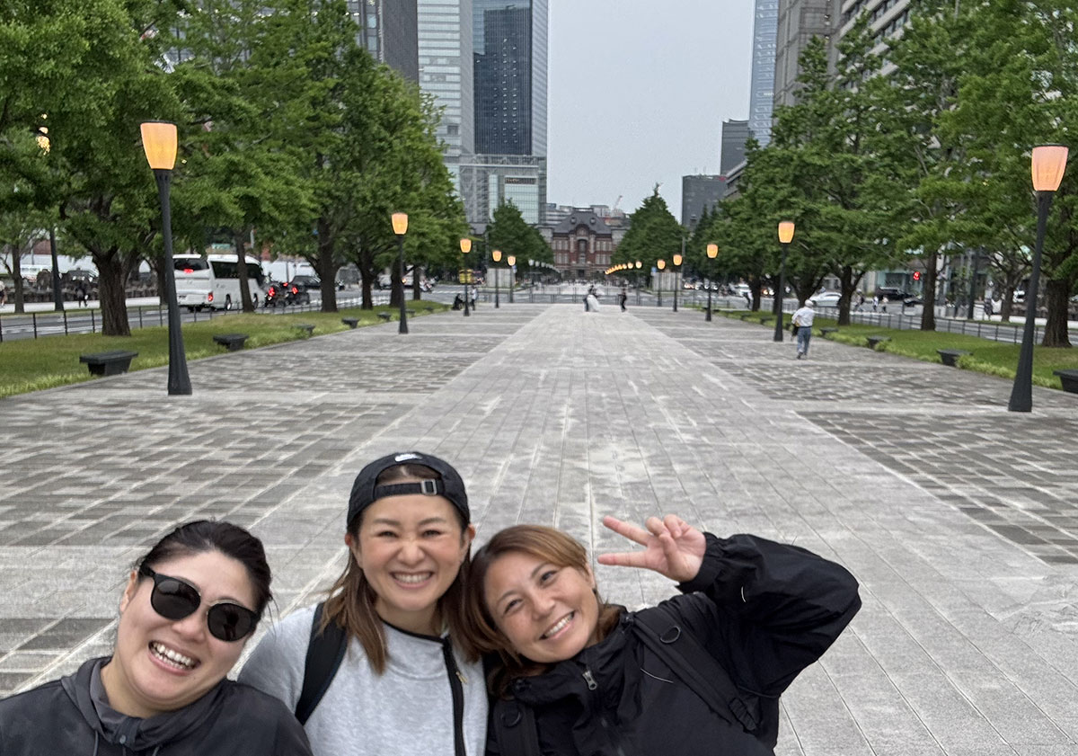 ゴールの和田倉門跡のあたり。ほぼ東京駅の正面にあたります。