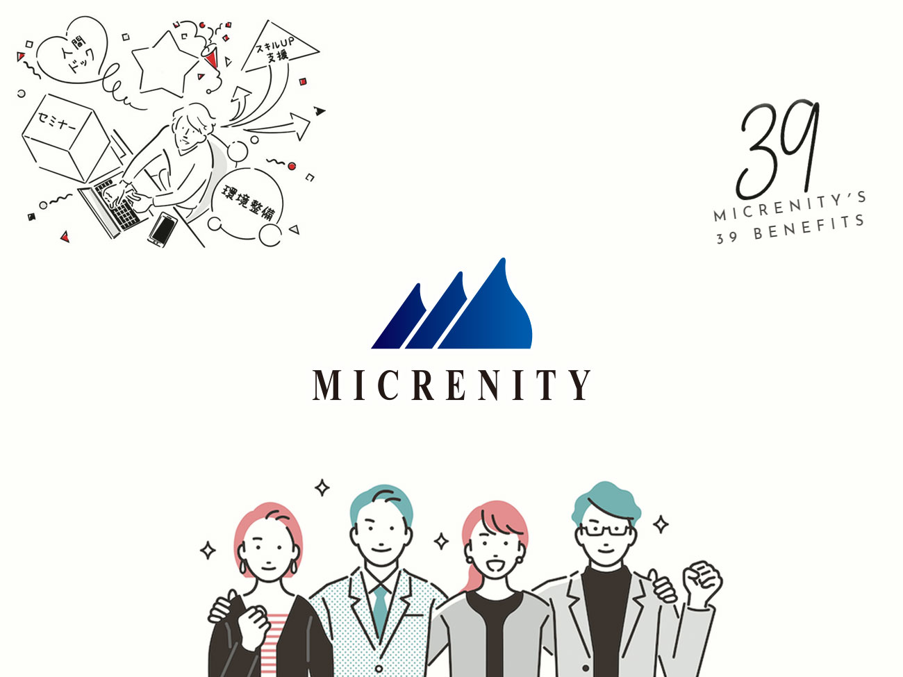ミクレニティ、39の福利厚生制度