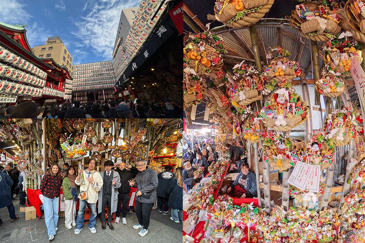 相変わらずすごい賑わい、浅草の鷲神社「酉の市」