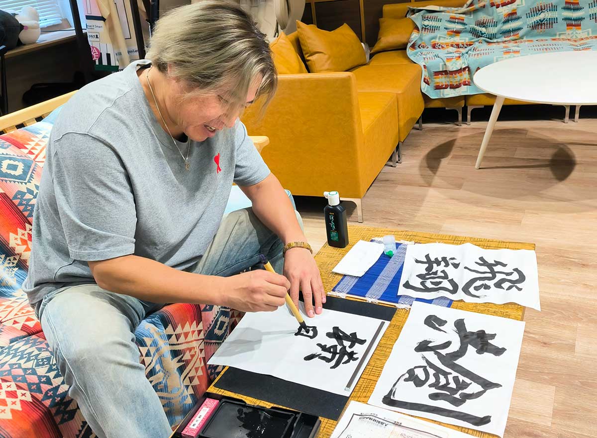 それぞれがお気に入りの言葉を書いていきます。